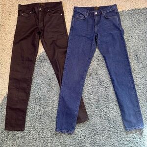 2 PAIR J.LINDEBERG JAY JEANS COMLUSTER DARKBLUE AND REGULAR 31x34
